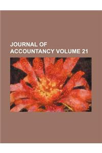 Journal of Accountancy Volume 21