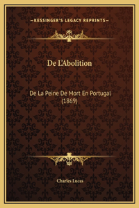 De L'Abolition