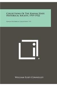 Collections Of The Kansas State Historical Society, 1919-1922