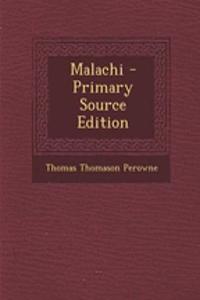 Malachi - Primary Source Edition