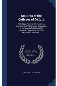 Statutes of the Colleges of Oxford