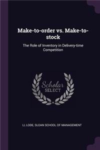 Make-to-order vs. Make-to-stock
