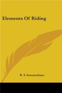 Elements Of Riding