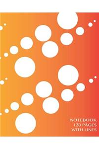 Notebook 120 pages with lines