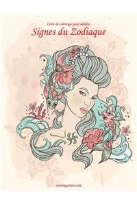 Livre de coloriage pour adultes Signes du Zodiaque 1 & 2