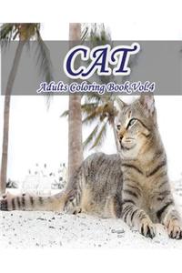 Cat: Adults Coloring Book Vol.4: An Adult Coloring Book of Cats in a Variety of Styles