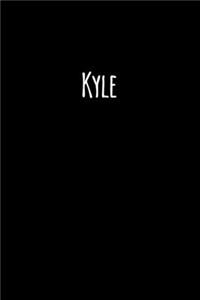 Kyle: Clean Personalized Lined Notebook / Journal Gift, 120 Pages, 6x9, Soft Cover, Matte Finish, Perfect Gift for Kyle