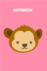 baby monkey kids Notebook [Lined] [6x9] [110 pages]