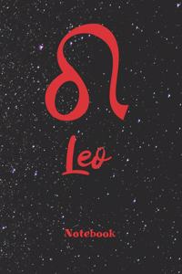Zodiac Sign Leo Notebook