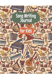 Song Writing Journal for Kids