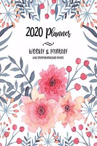 2020 Planner Weekly & Monthly With Inspirational Bible Quotes