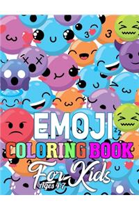 Emoji Coloring Book for Kids Ages 4-7