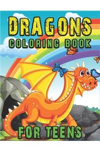 Dragons A Coloring Book for Teens