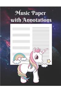 Music Paper with Annotations