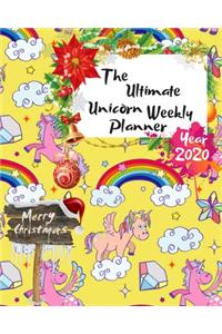 The Ultimate Merry Christmas Unicorn Weekly Planner Year 2020
