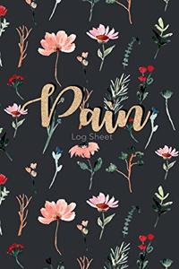 Pain Log Sheet