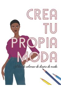 Crea Tu Propia Moda: Libro de Colorear de Diseño de Moda