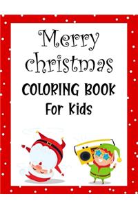 Merry christmas coloring book for kids.