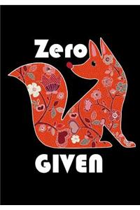 Zero Given