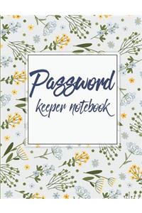 Password keeper notebook