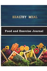 Healthy Meal Food and Exercise Journal