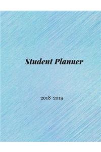 Student Planner 2018-2019: Student Planner Book, High School Student Planners, Undated Student Planner, College Weekly Planner, Elementary Student Planners, 2018-2019 Academic Planner, Light Blue Theme