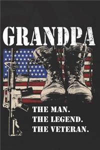 Grandpa the Man the Legend the Veteran
