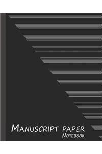 Manuscript Paper Notebook