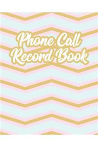 Phone Call Record Book
