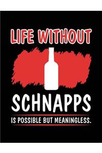 Life Without Schnapps Is Possible But Meaningless.