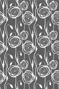 Journal Notebook Scribbly Flowers Pattern 2