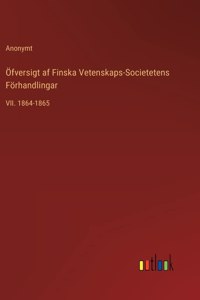 Öfversigt af Finska Vetenskaps-Societetens Förhandlingar