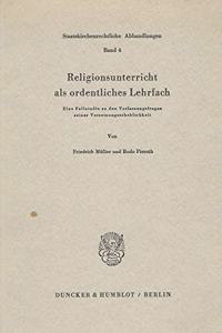 Religionsunterricht ALS Ordentliches Lehrfach