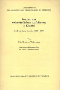 Studien Zur Volkstumlichen Aufklarung in Estland