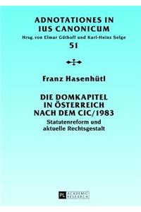 Domkapitel in Oesterreich nach dem CIC/1983
