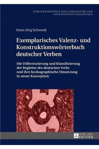 Exemplarisches Valenz- und Konstruktionswoerterbuch deutscher Verben