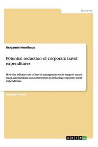 Potential reduction of corporate travel expenditures