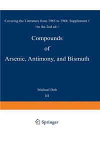Compounds of Arsenic, Antimony, and Bismuth
