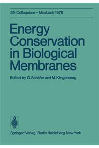 Energy Conservation in Biological Membranes