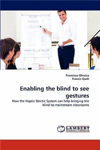 Enabling the blind to see gestures