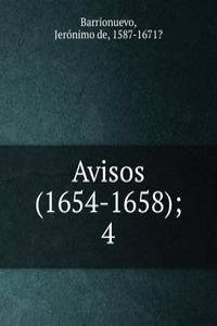 Avisos (1654-1658);