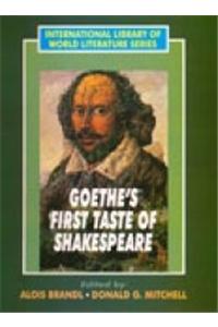 Goethe’s First Taste Of Shakespeare