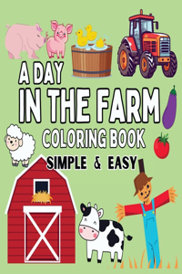On the Farm Coloring Book