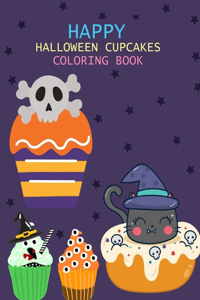 Happy Halloween Cupcakes Coloring Book