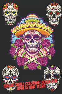 sugar skull coloring book for adults and teens