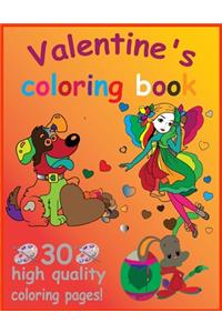 Valentine's Coloring Book