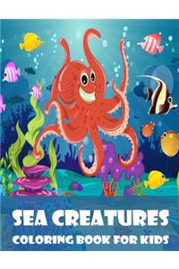 Sea Creatures Coloring Book For Kids