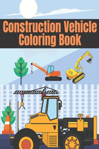 Construction Vehicle Coloring Book