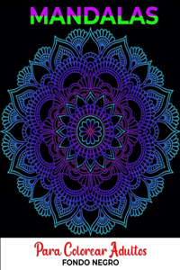 Mandalas Para Colorear Adultos Fondo Negro