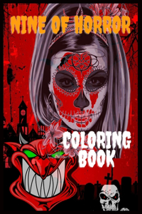 Nine of Horror Coloring Book